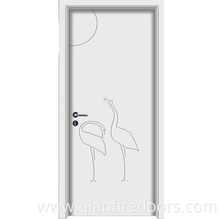 economic mdf composite high quality security interior wooden simple doors bedroom fire rated solid door